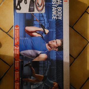 SPRI Exercise Total Body Resistance Kit Workout Fitness Free App, New